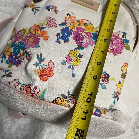 BETSEY JOHNSON BACKPACK BONE BLUSH PINK FLORAL hand bag - Picture 6 of 10